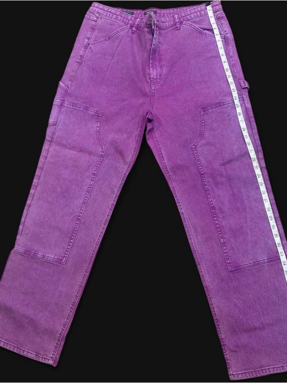 Purple Women's Straight-Leg Utility Jeans